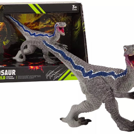 Dinozaurų kolekcinė figūrėlė Velociraptor pilkas 1Vnt