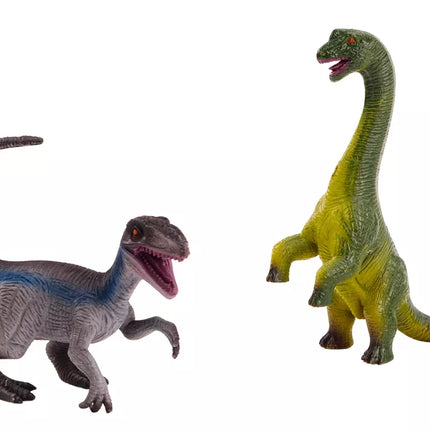 Dinozaurų figūrėlių rinkinys Brachinosaurus Velociraptor 2vnt.