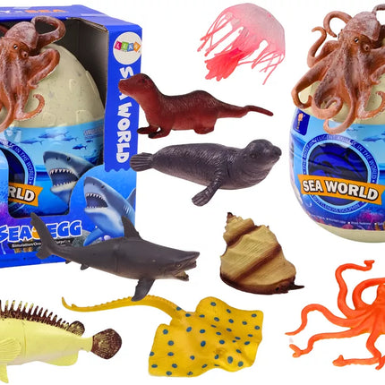 Kiaušinis su jūros gyvūnų ir augalų figūrėlėmis Aštuonkojis 26 El