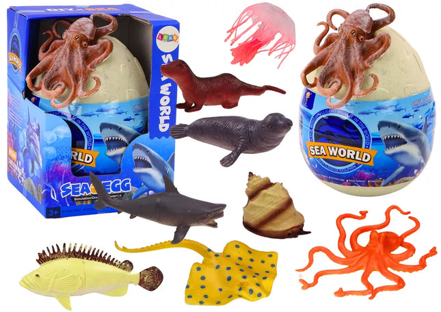 Kiaušinis su jūros gyvūnų ir augalų figūrėlėmis Aštuonkojis 26 El