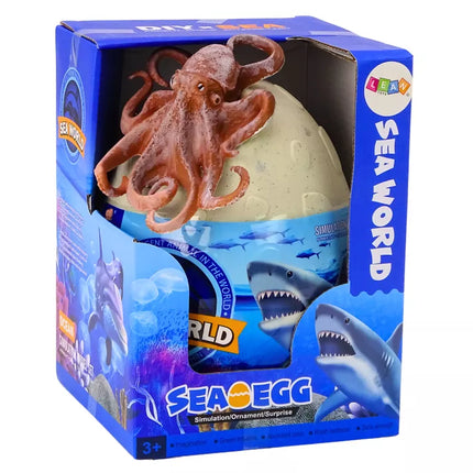 Kiaušinis su jūros gyvūnų ir augalų figūrėlėmis Aštuonkojis 26 El