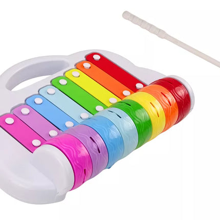 Vaivorykštiniai cimbolai, instrumentas vaikams, edukacinis, interaktyvus, spalvingas