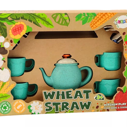 Stalo įrankių, puodelių, lėkščių, stalo įrankių, arbatinuko, 22 vienetų rinkinys