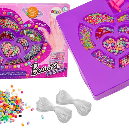 Karoliukai papuošalų apyrankių "pasidaryk pats" spalvingam kūrybiniam rinkiniui