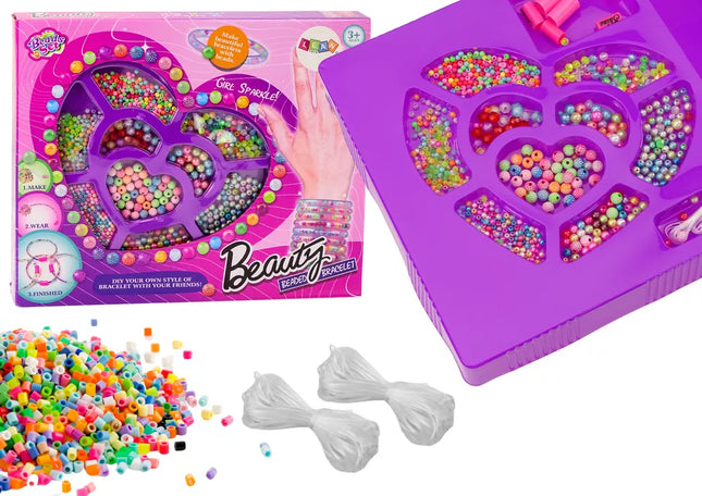 Karoliukai papuošalų apyrankių "pasidaryk pats" spalvingam kūrybiniam rinkiniui