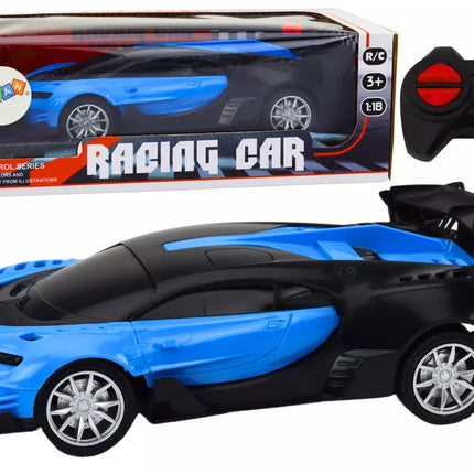 Žaislinis nuotoliniu būdu valdomas sportinis automobilis RC 1:22 mėlynas