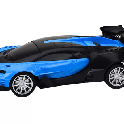 Žaislinis nuotoliniu būdu valdomas sportinis automobilis RC 1:22 mėlynas