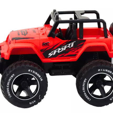 Žaislinis automobilis Nuotoliniu būdu valdomas bekelės automobilis RC 1:18 Raudonas