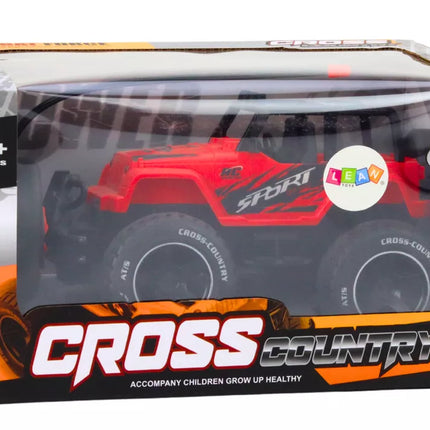 Žaislinis automobilis Nuotoliniu būdu valdomas bekelės automobilis RC 1:18 Raudonas