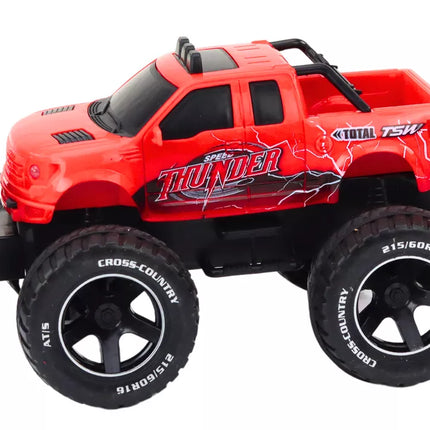 Žaislinis automobilis Nuotoliniu būdu valdomas bekelės automobilis RC 1:18 Raudonas