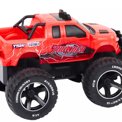 Žaislinis automobilis Nuotoliniu būdu valdomas bekelės automobilis RC 1:18 Raudonas