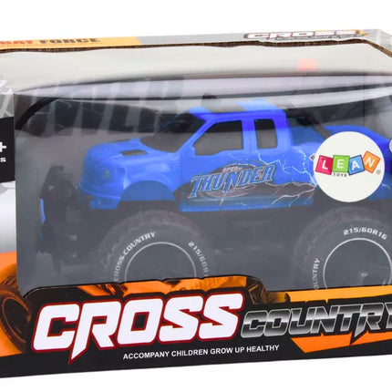 Žaislinis automobilis nuotoliniu būdu valdomas visureigis RC 1:18 mėlynas