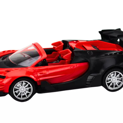 Žaislinis automobilis, nuotoliniu būdu valdomas sportinis automobilis RC 1:18, raudonas
