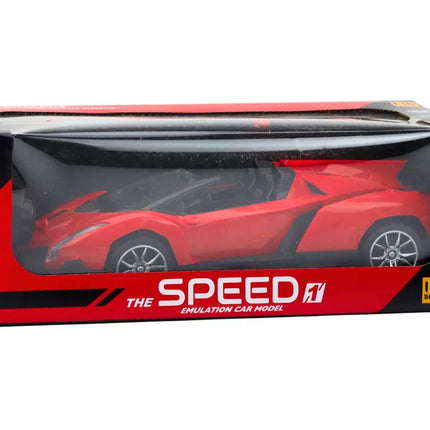 Automobilis valdomas nuotoliniu būdu sportinis automobilis RC 1:16 raudonas