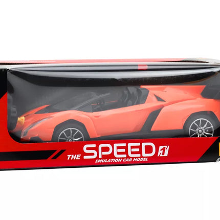 Nuotoliniu būdu valdomas sportinis automobilis RC 1:16 oranžinis