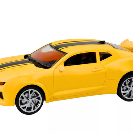 Žaislinis nuotoliniu būdu valdomas sportinis automobilis RC 1:16 geltonas