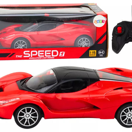 Nuotoliniu būdu valdomas sportinis automobilis RC automobilis 1:16 raudonas