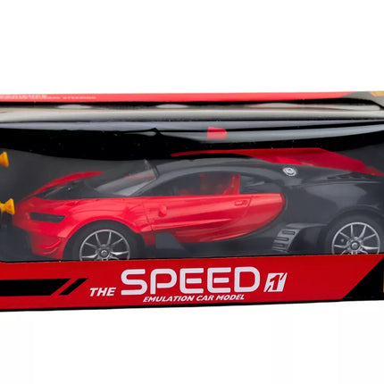 Nuotoliniu būdu valdomas sportinis automobilis, raudonas, 1:16 RC automobilis