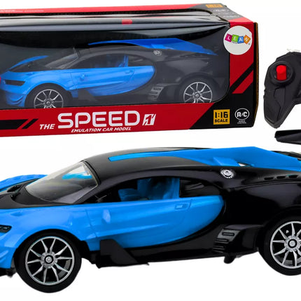 Sportinis automobilis nuotoliniu būdu valdomas RC mėlynas 1:16