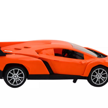 Nuotoliniu būdu valdomas sportinis automobilis oranžinis RC automobilis 1:16