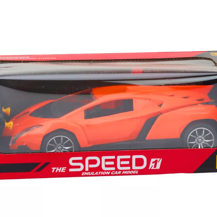 Nuotoliniu būdu valdomas sportinis automobilis oranžinis RC automobilis 1:16