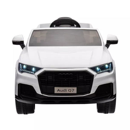 Audi Q7 akumuliatorinis automobilis, baltas
