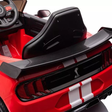 Automobilis su baterijomis Ford Mustang GT500 Shelby, raudonas