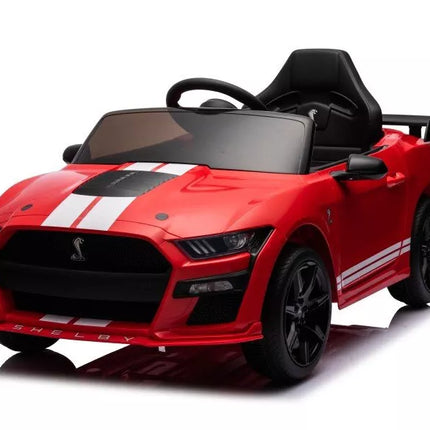 Automobilis su baterijomis Ford Mustang GT500 Shelby, raudonas