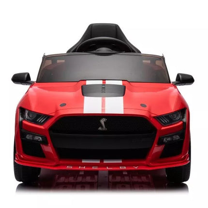 Automobilis su baterijomis Ford Mustang GT500 Shelby, raudonas