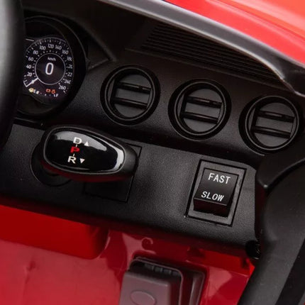 Automobilis su baterijomis Ford Mustang GT500 Shelby, raudonas