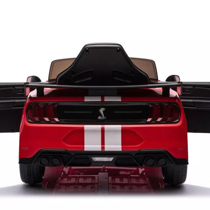 Automobilis su baterijomis Ford Mustang GT500 Shelby, raudonas