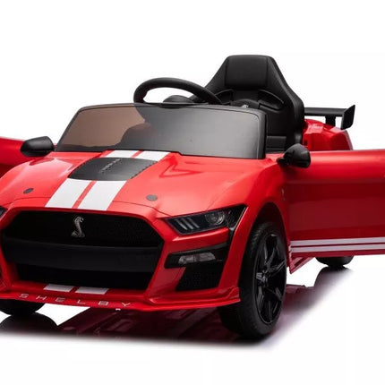 Automobilis su baterijomis Ford Mustang GT500 Shelby, raudonas