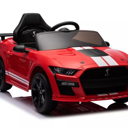 Automobilis su baterijomis Ford Mustang GT500 Shelby, raudonas