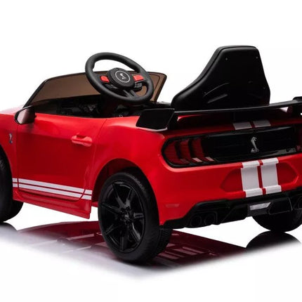 Automobilis su baterijomis Ford Mustang GT500 Shelby, raudonas