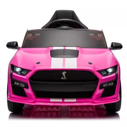 Akumuliatorinis automobilis Ford Mustang GT500 Shelby rožinis