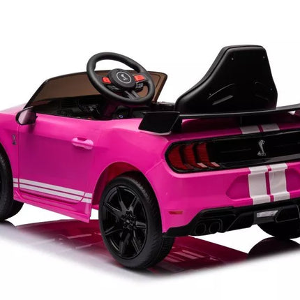 Akumuliatorinis automobilis Ford Mustang GT500 Shelby rožinis