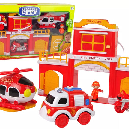 Gaisrinės stoties rinkinys su garsu