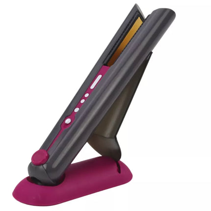 Žaislinis plaukų tiesintuvas su stovu, šviesomis ir garsais