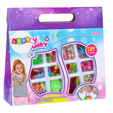 Kūrybinis karoliukų rinkinys spalvingiems papuošalams gaminti