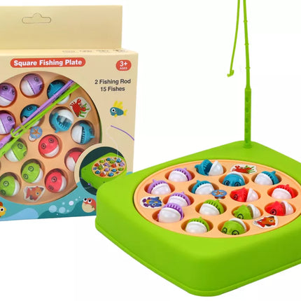 Žvejybos arkadinis žaidimas, 15 meškerių, žalias