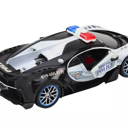 Nuotoliniu būdu valdomas RC policijos automobilis, mastelis 1:12, baltas