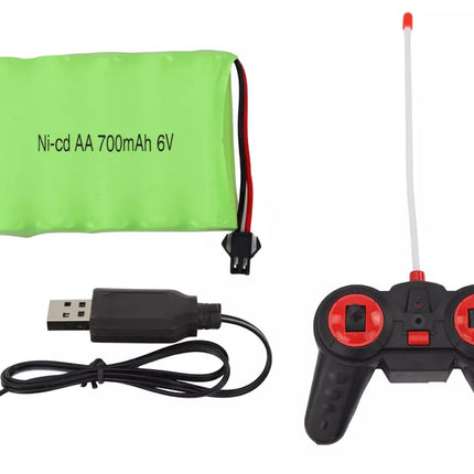 Nuotoliniu būdu valdomas RC policijos automobilis, mastelis 1:12, baltas