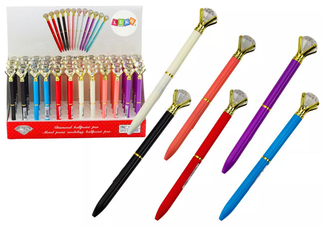 Tušinukas su deimantu, mėlynas pildiklis, 0,7 mm, įvairių spalvų