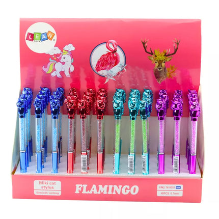 Vienaragis, rašiklis, mėlynas pildiklis, 0,7 mm, įvairių spalvų