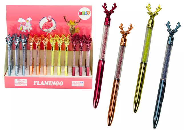 Rinkinys "Deer" tušinukas mėlynas, juodas pildiklis 0.7mm