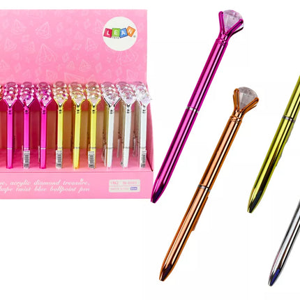 Deimantinis tušinukas, blizgus mėlynas, šerdelė 0,7 mm, įvairių spalvų