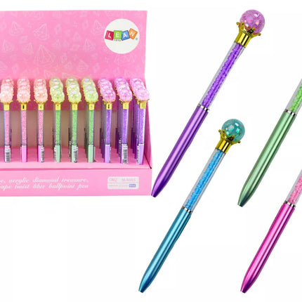 Tušinukas su deimantais, mėlyna šerdelė, 0.7 mm, įvairių spalvų