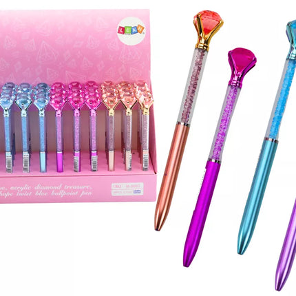 Deimantinis tušinukas, deimantai, mėlynas pildiklis, 0,7 mm, mišinys