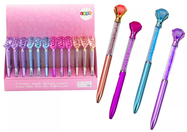 Deimantinis tušinukas, deimantai, mėlynas pildiklis, 0,7 mm, mišinys