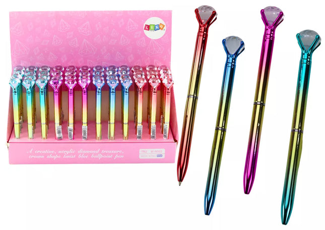 Tušinukas su deimantu, blizgios aukso spalvos, mėlynas įdėklas, 0,7 mm, mišinys